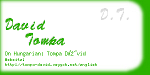 david tompa business card